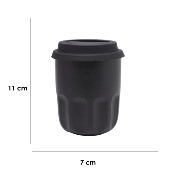 Vaso cerámica 290ml negro