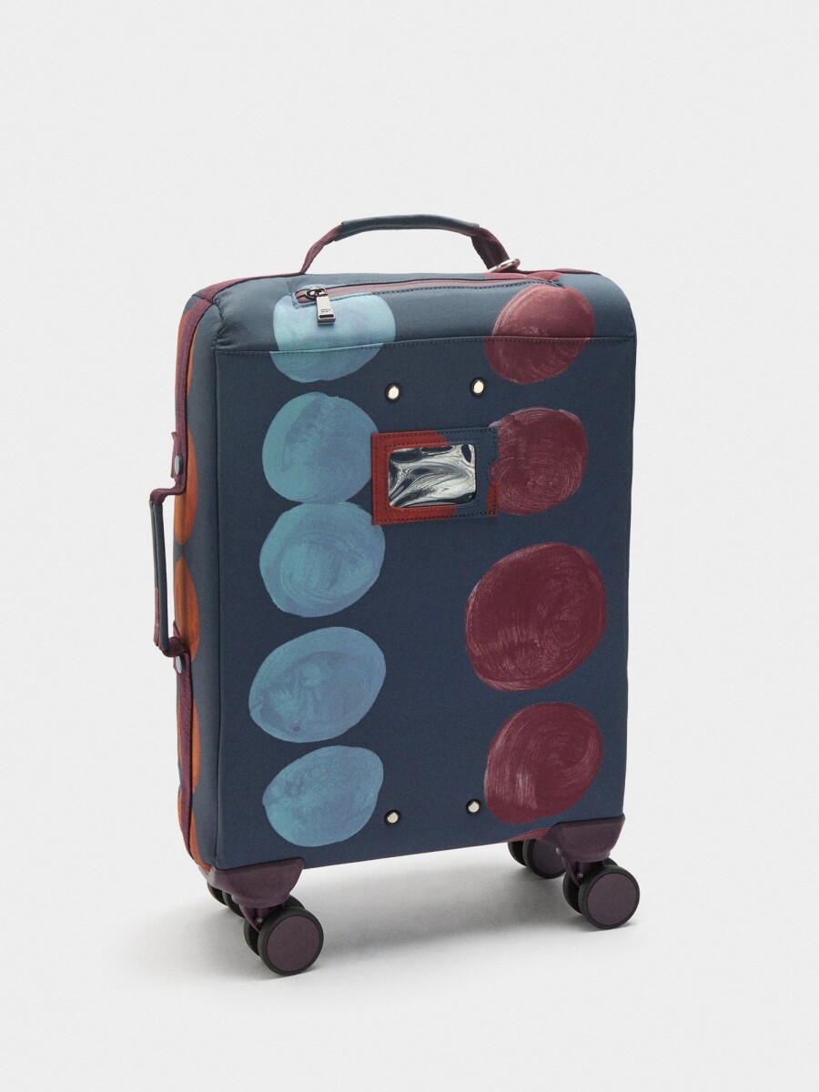 Maleta De Viaje Estampada De Nylon multicolor