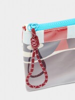 Bolso De Mano De Nylon Estampado rojo