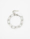 Pulseras Flexibles Metal Pulsera Flexible Maxi Eslabones - Plateado Rodio