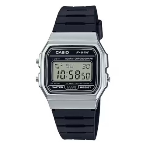 Reloj Casio F91WM-7A Unisex Negro