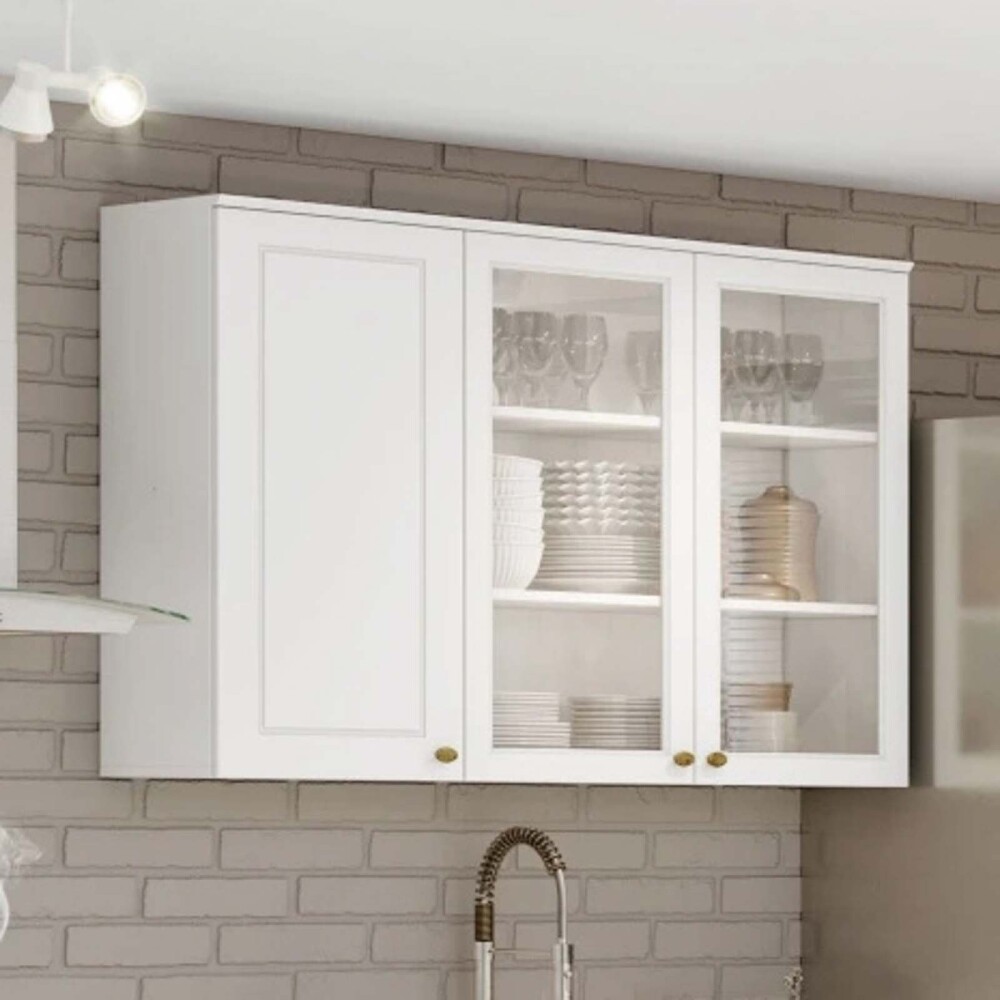 AEREO DE COCINA 120 CM MDF BLANCO AMERICANA