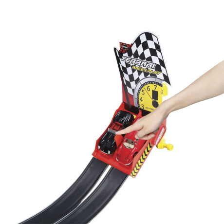 Bburago Pista de Auto Doble Ferrari con 2 Vehículos Escala 1:43