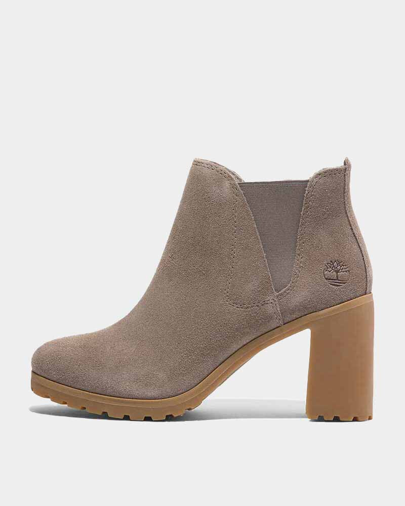 Botas Chelsea Allington Mid Mujer Taupe Suede