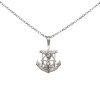 Dije Ancla Crucifijo-Plata 925-Sin Piedra-CP3095 sinpiedra