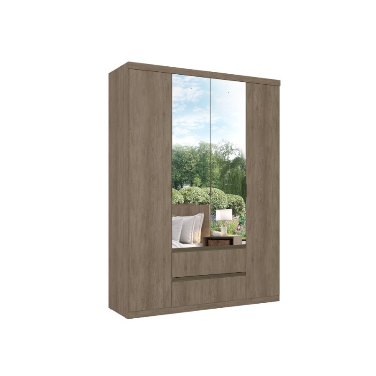 ROPERO 4P NOBRE RUSTIC GLASS THB 