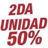 Promo 50% OFF Segunda Unidad