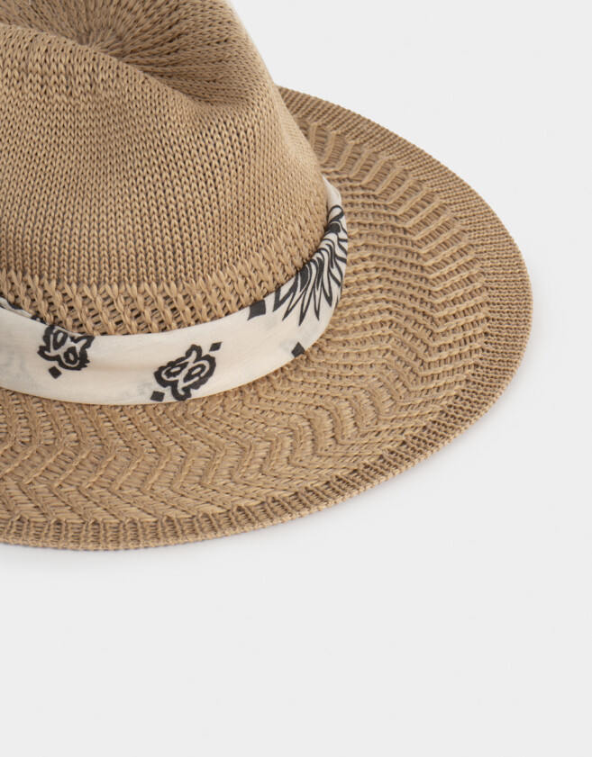 Sombreros Romántico Sombrero Con Trim - Marron Camel
