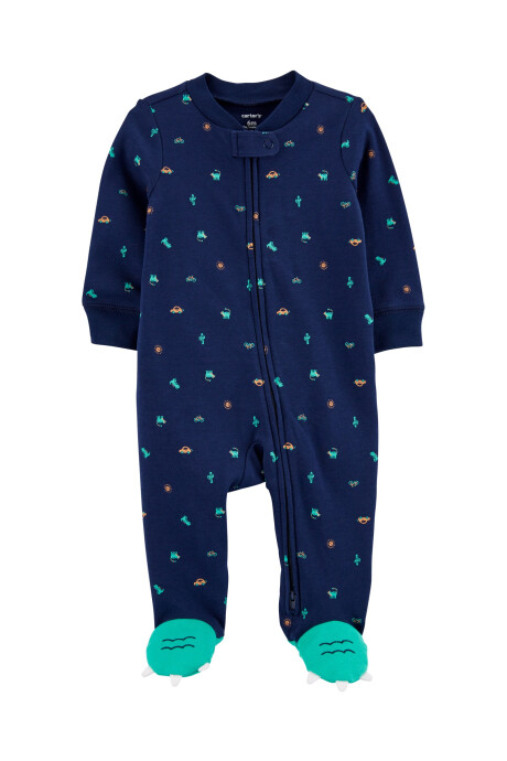 Pijama con Pie Diseño Dinosaurios de Algodón Sin color