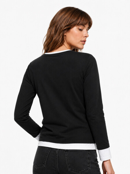 REMERA VEO NEGRO