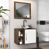 Mueble Baño Elite 1270 + Bacha + Espejo Premium 15mm Mueble Baño Elite 1270 + Bacha + Espejo Premium 15mm