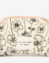 Marro chica varios Set De Portacosméticos Y Peine - Estampado Flores