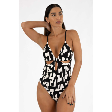 Malla mora print Zigzag