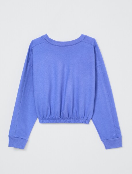 BUZO INFANTIL CON PUÑOS AZUL