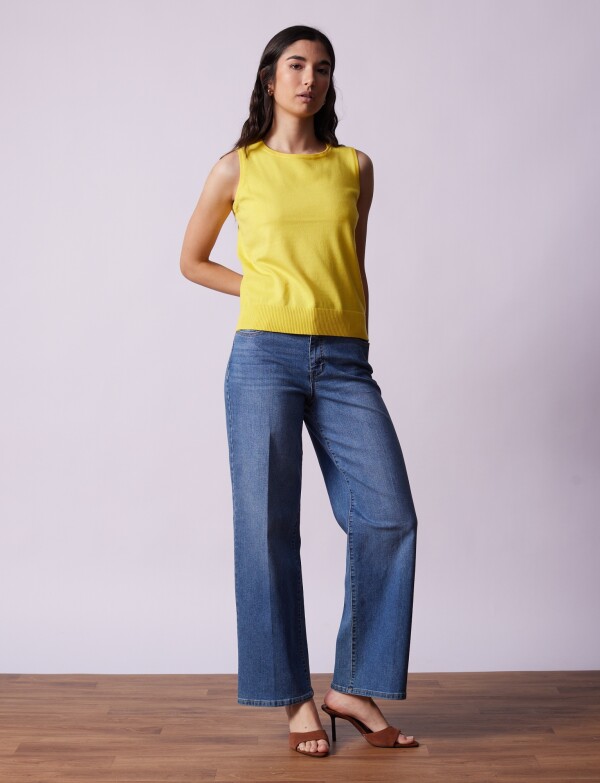 Musculosa Tejida AMARILLO