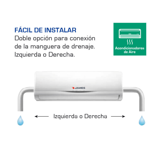 Aire Acondicionado James Aam-09 Au-fc 9.000 Btu AIRE ACONDICIONADO JAMES 9000BTU 7109 AP