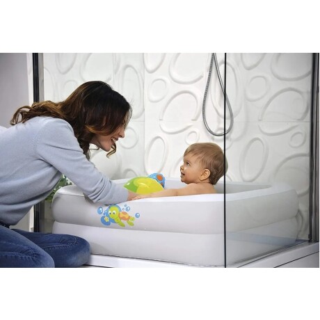 Piscina Inflable Para Niños Facil Armar Portatil Colores Blanco