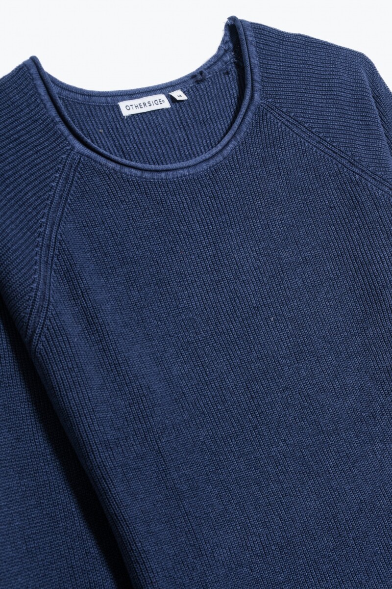 Sweater manga ranglán AZUL