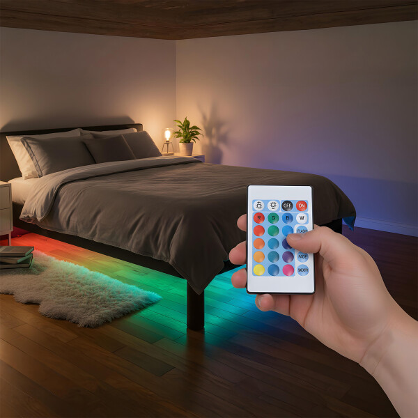Controlador Cinta Tira Led Rgb Bluetooth USB DC + Control Color Blanco
