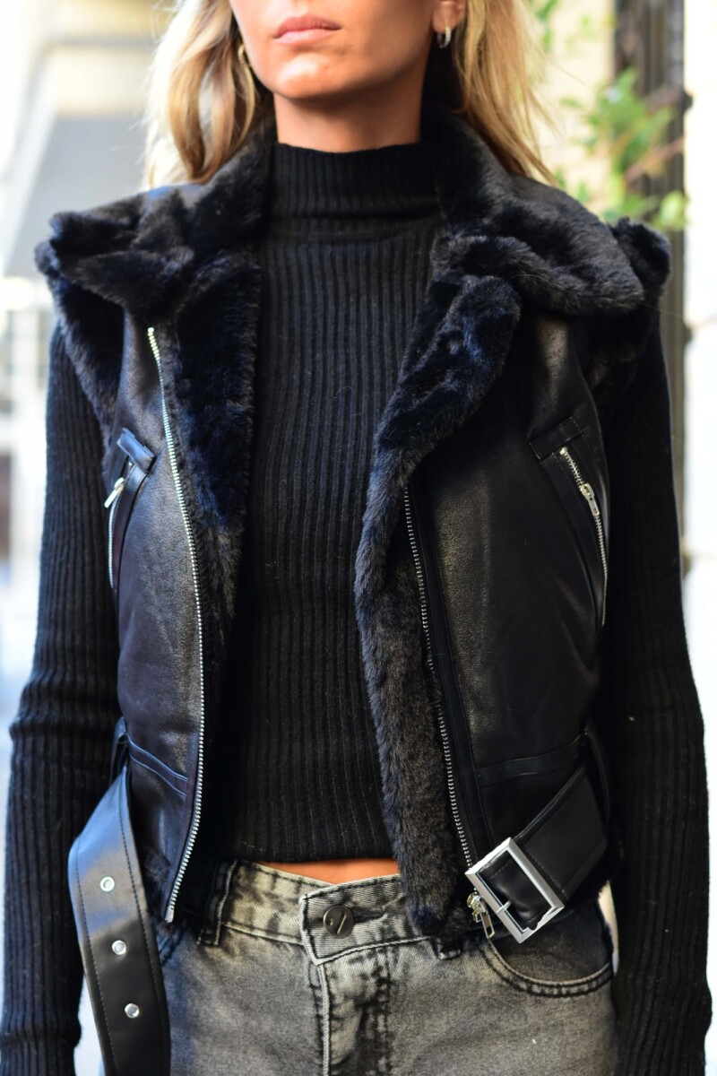 Chaleco Brenda Negro