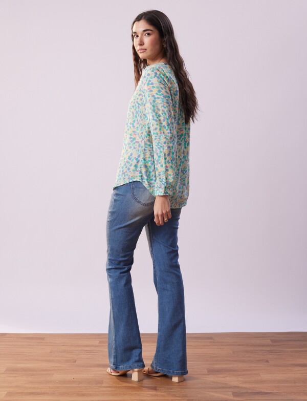 Blusa Printed VERDE/MULTI