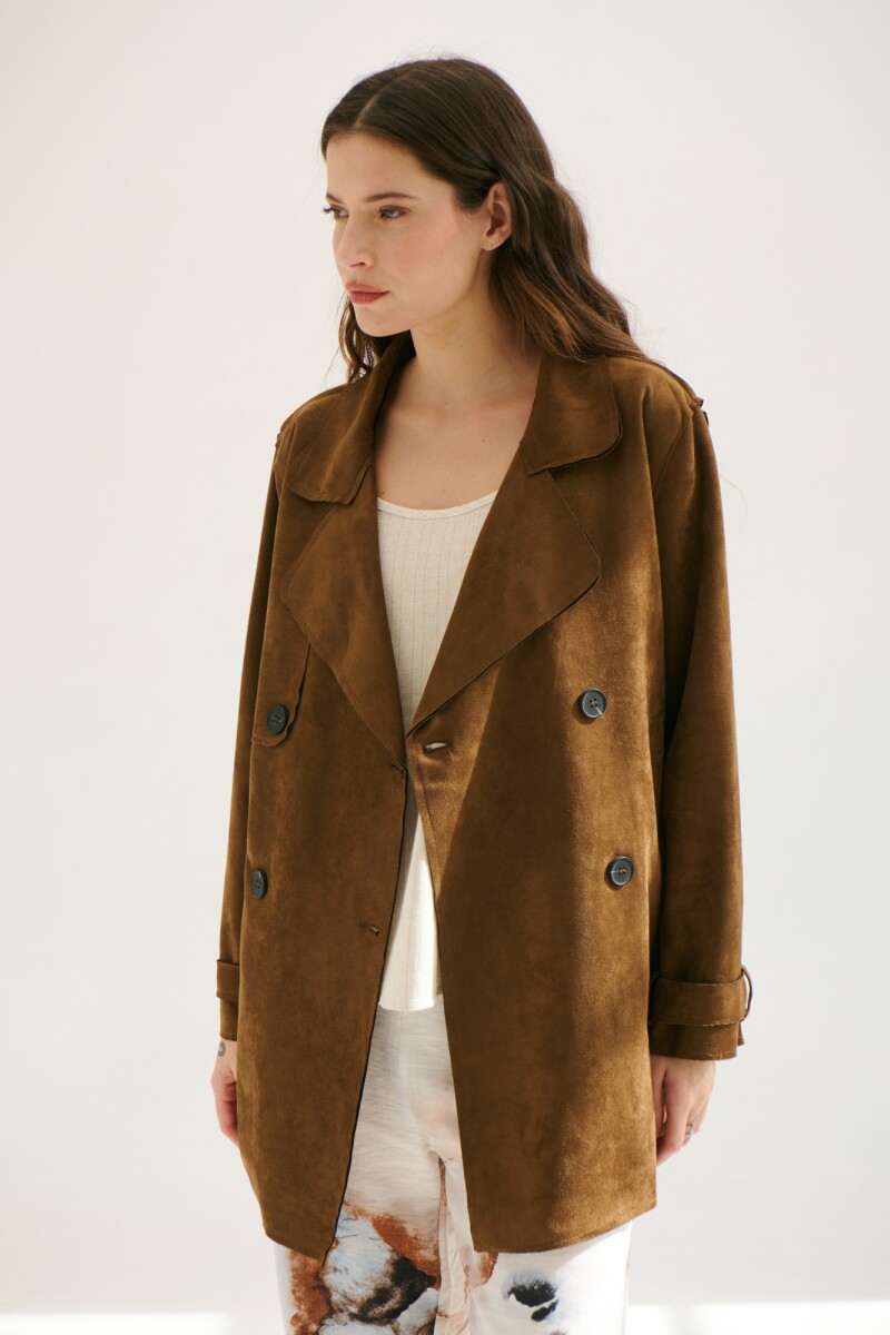 TRENCH SUEDE GAMUZA