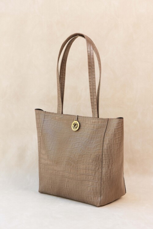 Cartera Luana Crocco Taupe