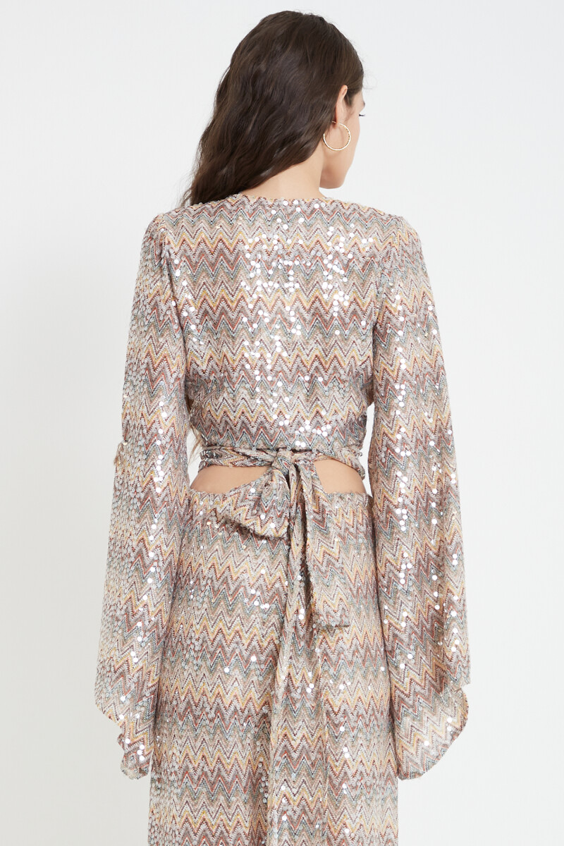 Blusa lentejuela Multicolor