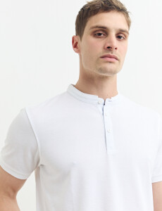520750 REMERA HARRINGTON LABEL Blanco