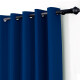 Barrote cortina de metal 2 m + 2 Soportes NEGRO