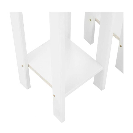 Conjunto Set De Mesas Pedestal Madera Maciza Linea Mexicana