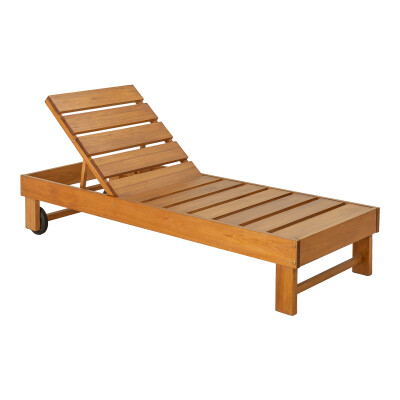 Reposera Camastro de Madera con Ruedas Reposera Camastro de Madera con Ruedas