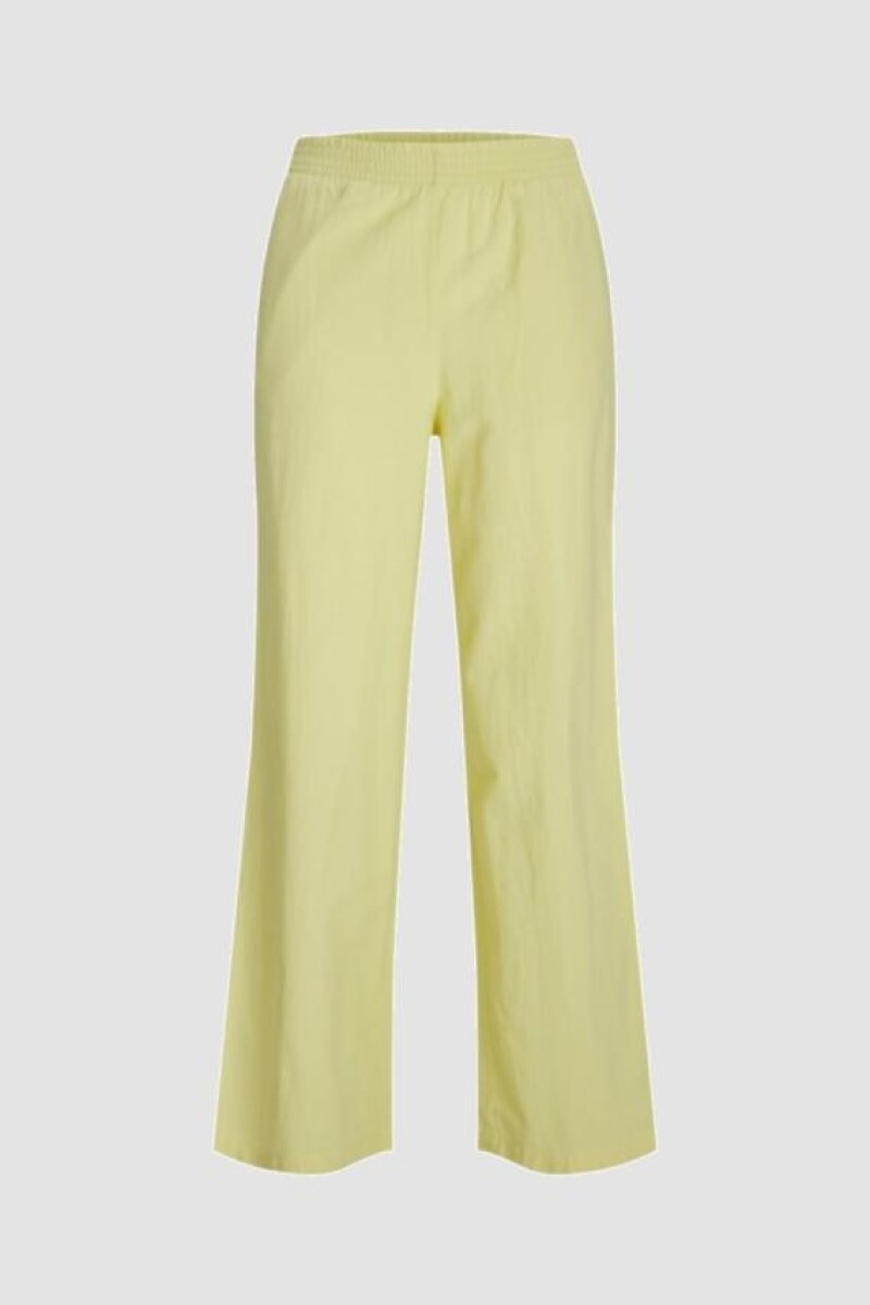 Pantalón Lino Regular Fit Kira Elfin Yellow
