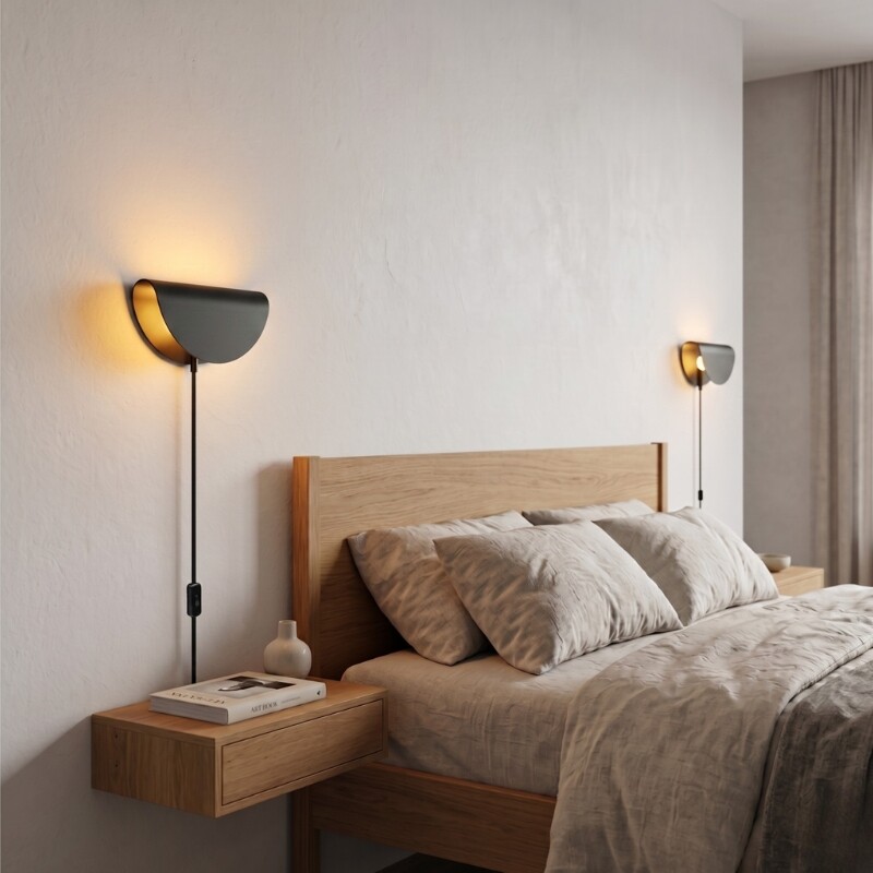 ARTEFACTO DECORATIVO DE PARED BEND Luminaria De Pared Band Negro