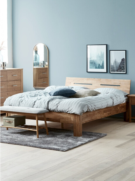 Estructura cama OLSKER Queen 160x200 roble Estructura cama OLSKER Queen 160x200 roble