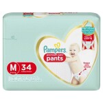 PAMPERS PREMIUM CARE PANTS M PAQ. X 34 única