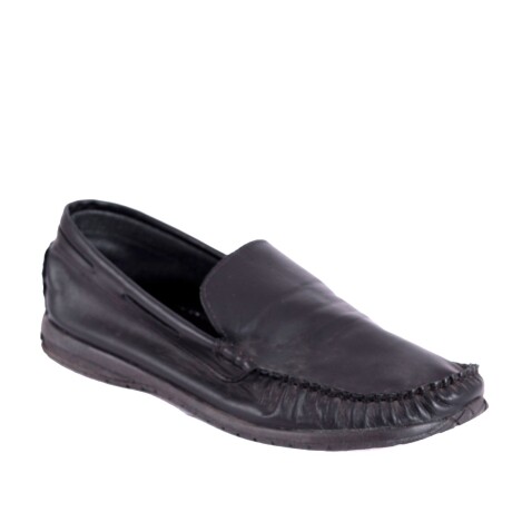 mocasín 100% cuero Negro