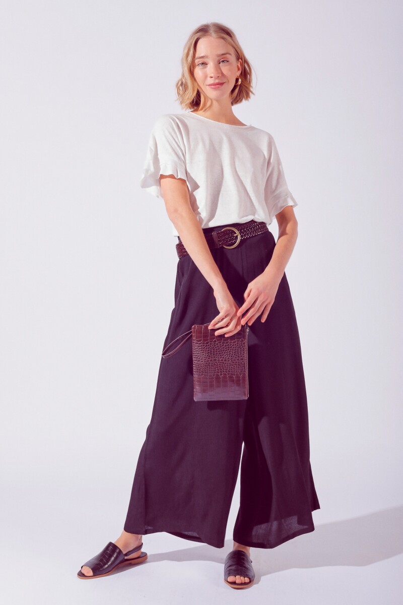 Pantalon Crepe - Negro 