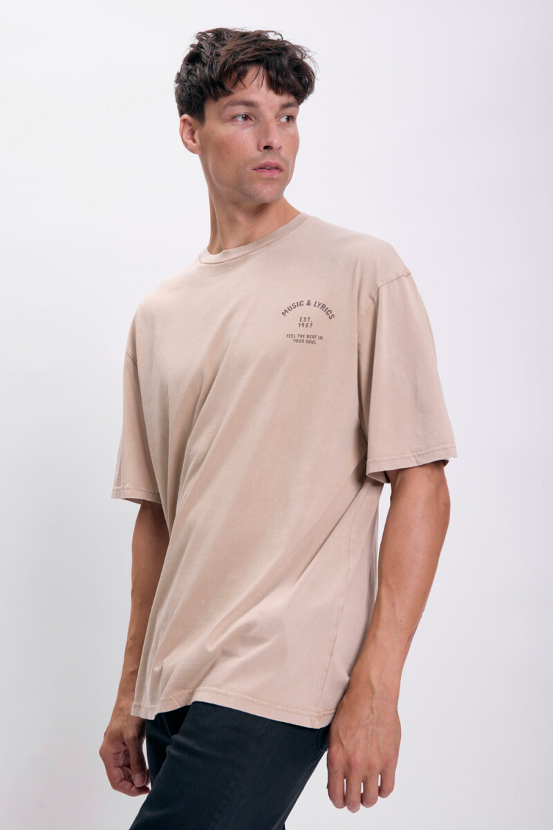 Remera oversize Visón