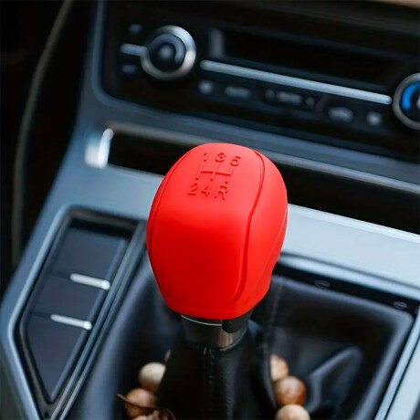 ACCESORIO INTERIOR - CUBRE PALANCA DE CAMBIO SILICONA ROJO - ACCESORIO INTERIOR - CUBRE PALANCA DE CAMBIO SILICONA ROJO -