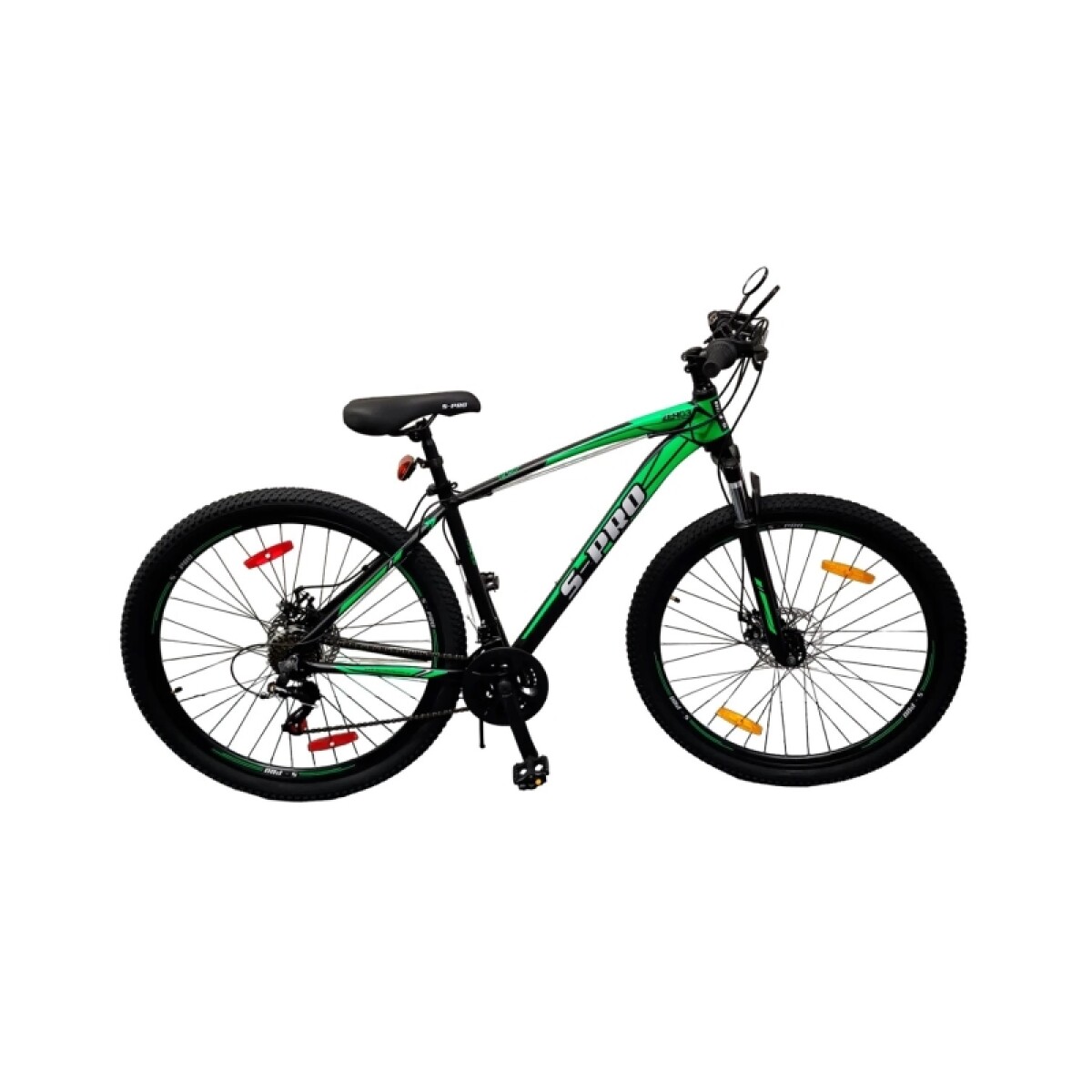 Bicicleta S-pro Mtb Zero3 R.29 Hombre Aluminio F/disco - Negro/verde 