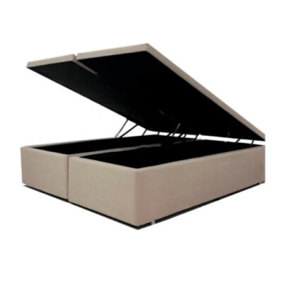 Box Baúl - Tapizado en Lino 160x200 (discontinuado Microfibra Beige)