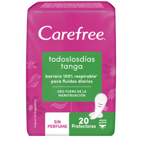 Protectores Diarios Carefree Todo los Días Tanga sin Perfume 20 Unidades Protectores Diarios Carefree Todo los Días Tanga sin Perfume 20 Unidades