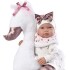 Muñeca Llorens Bebota Tina Recien Nacida 44cm Almohada Cisne Diseño Tina Cisne