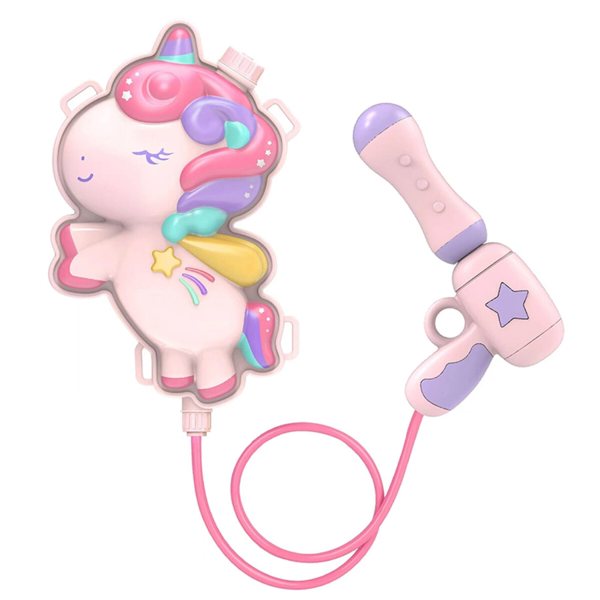 Pistola de Agua con Forma de Unicornio y Tanque Mochila 