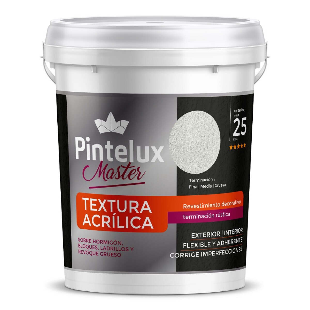 MASTER TEXTURA ROMANA FINA BASE T - COLORES INTENSOS - 5 KG 