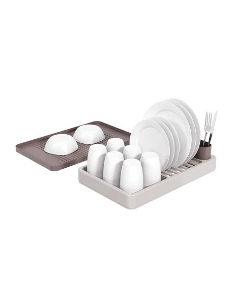 ESCURRIDOR PLASTICO FLAT WARM GRAY 42X26X10CM ESCURRIDOR PLASTICO FLAT WARM GRAY 42X26X10CM