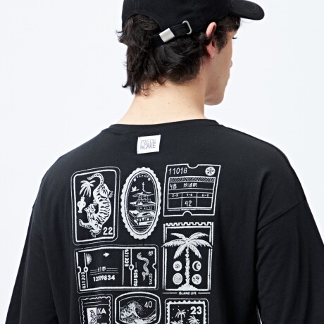 REMERA POSTCARD Negro