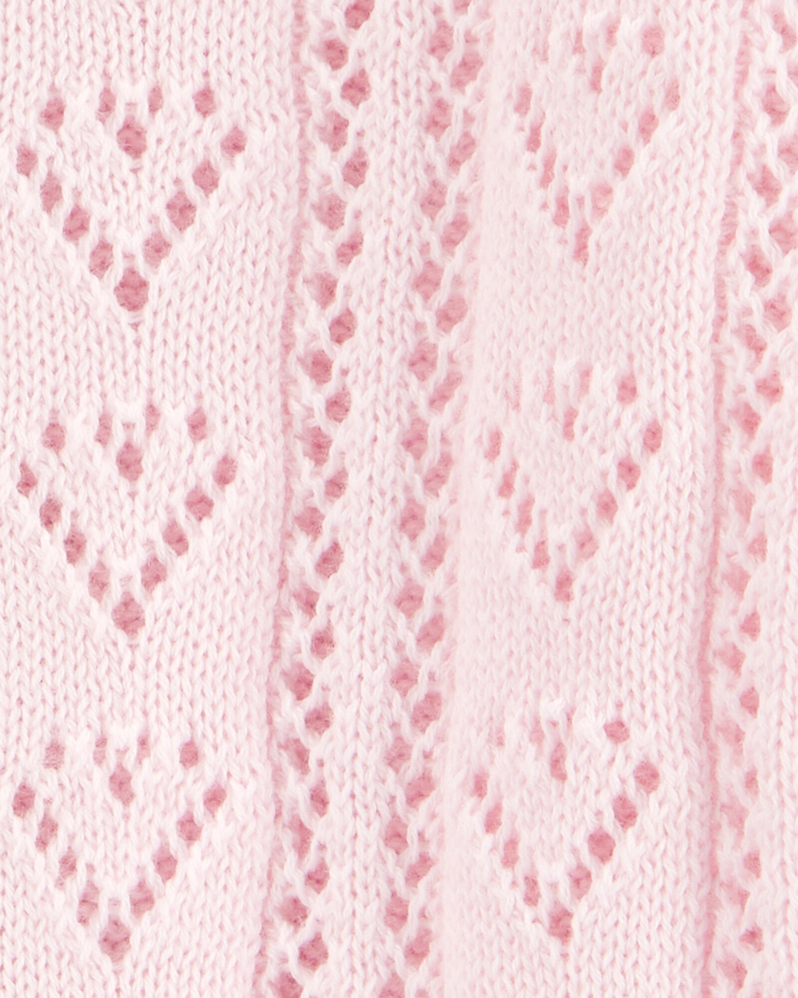 Saco de punto de algodón, diseño corazones Sin color
