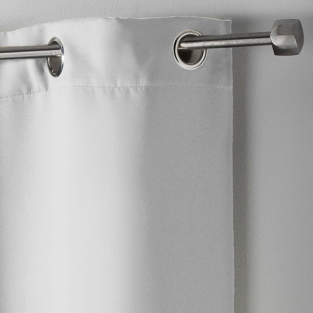 CORTINA BLACKOUT BLANCO TELA C/ARGOLLAS, BLANCO
